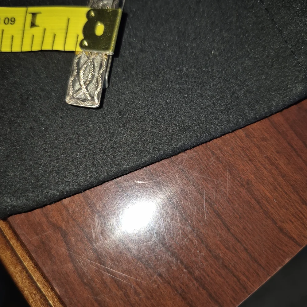 Silver-Tone Patterned Tie Clip for Men